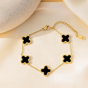 Clover Black Bracelet