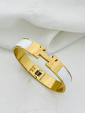 H hand cuff White
