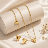 Golden Heart Locket set